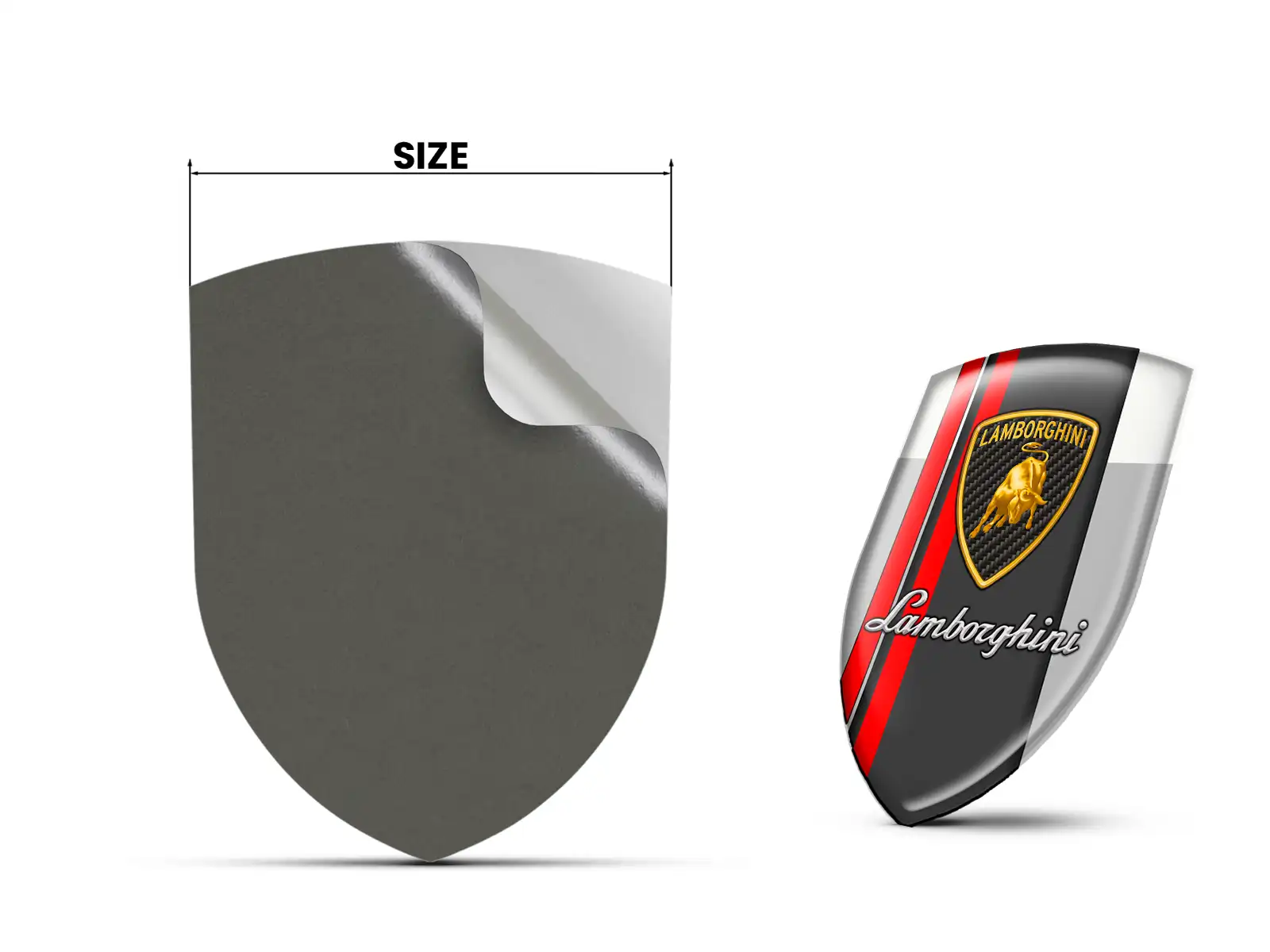 Lamborghini Selbstklebendes Etikett Universal Hochwertig Robust